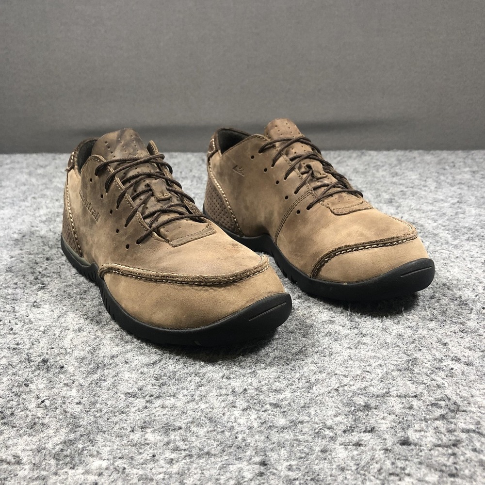 Montrail Whidbey GTX Shoes Mens 9 Brown Nubuck Waterproof Hiking Comfort